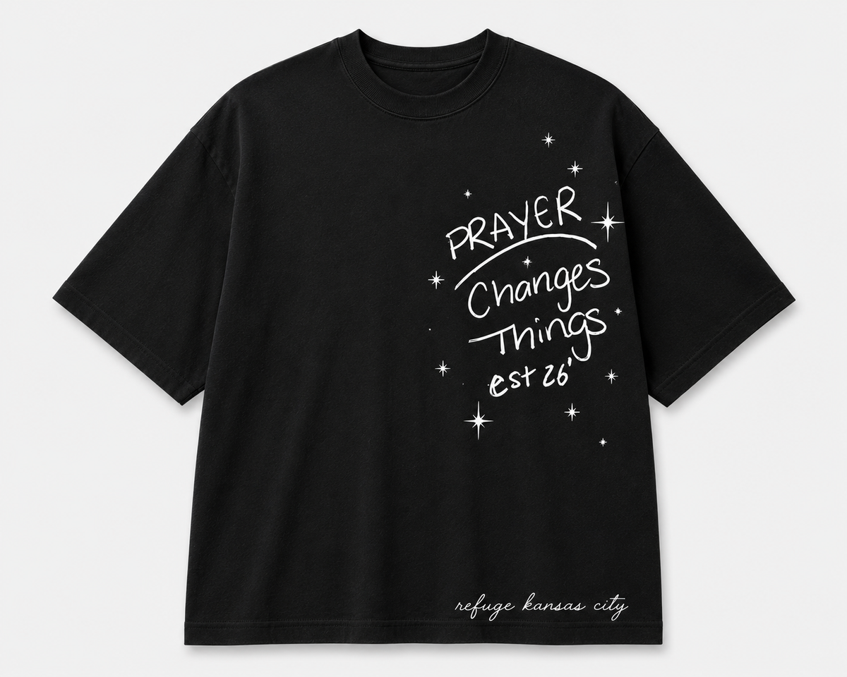Prayer Changes Things Tee-White